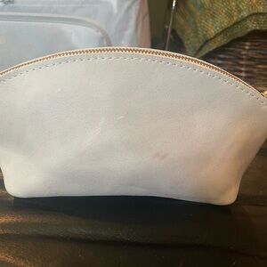 Portland Leather Makeup Organizer - Rare Unicorn 🦄 colorway Beluga